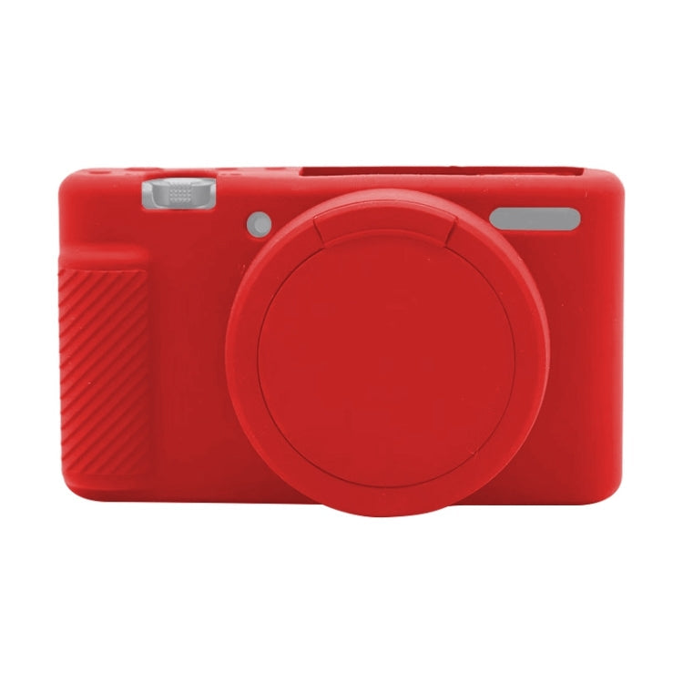 Red Soft Silicone Protective Case for Sony ZV-1 Camera