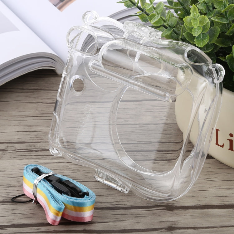 Transparent Protective Crystal Shell Case with Adjustable Strap for FUJIFILM instax mini 25
