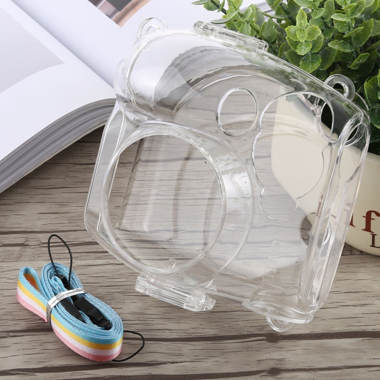 Crystal Clear Protective Case with Adjustable Strap for FUJIFILM instax mini 7S