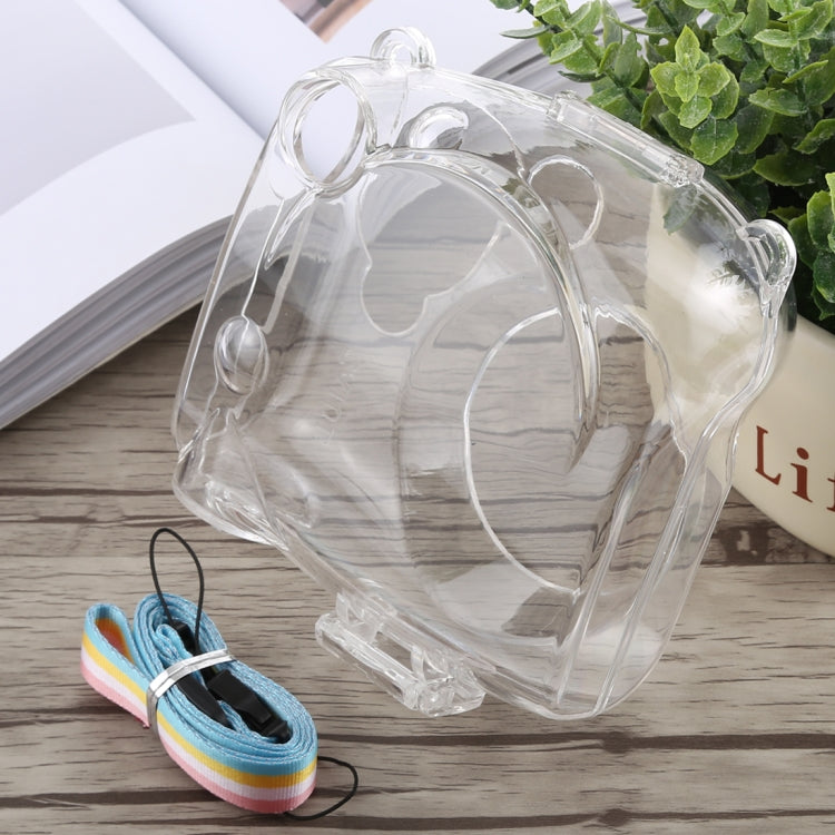 Crystal Clear Protective Case with Adjustable Strap for FUJIFILM instax mini 7S