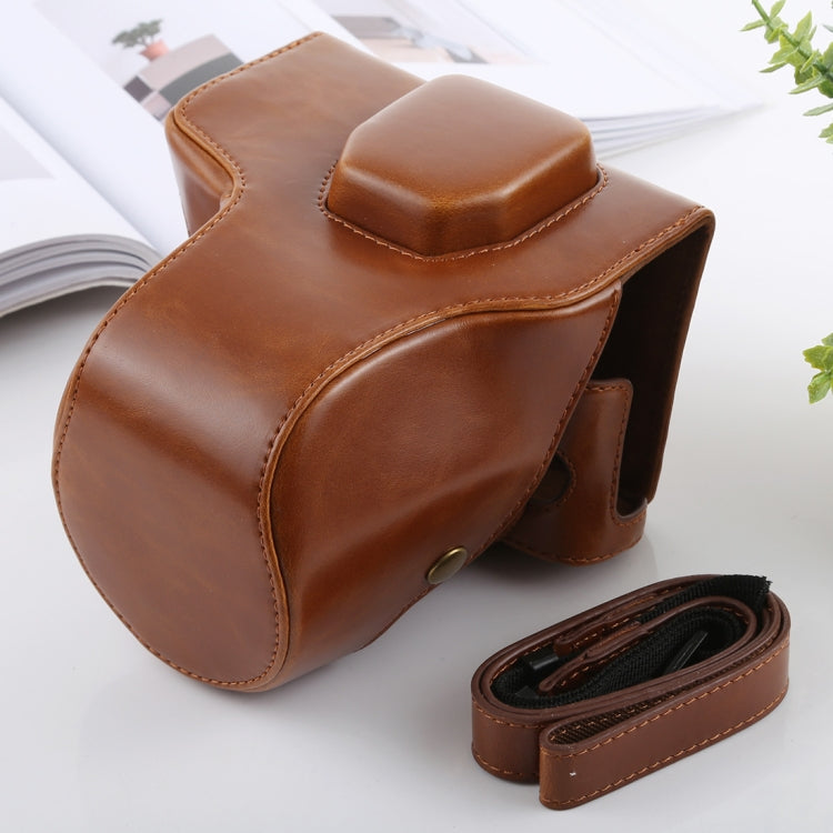 FUJIFILM X-T3 Camera Leather Case Bag with Strap (Brown)