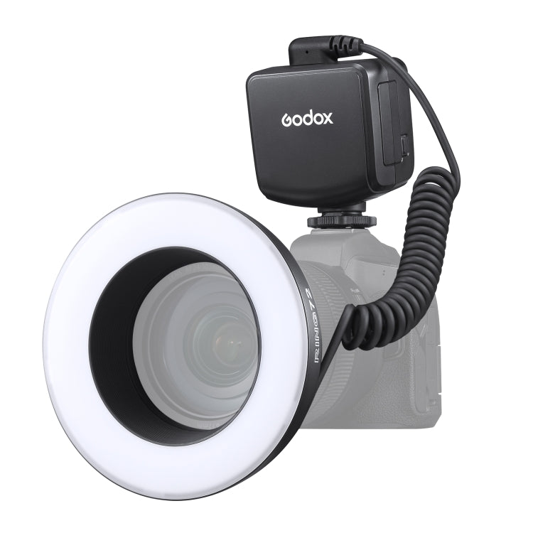 LED Macro Ring Light with Adjustable Brightness and Adapter Rings