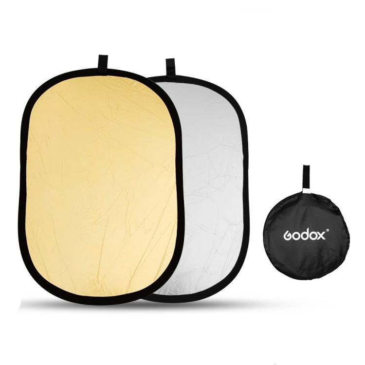 Godox FT01 2 in 1 Gold/Silver Oval Folding Reflector Board (90 x 120cm)