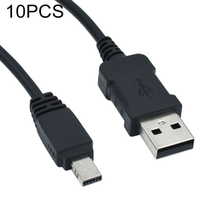 USB 3.0 Camera Charging Data Cable for Casio TR150 / ZR1200 / ZR1500, 10 PCS, 1.0m Length