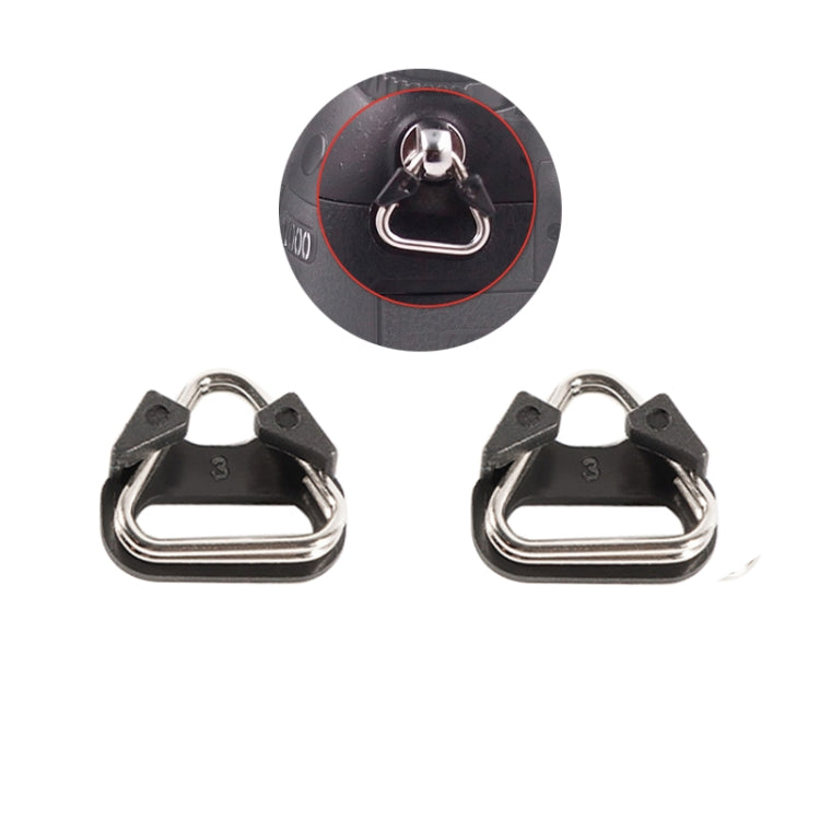 BEXIN ZH-TQ Camera Shoulder Strap Split Triangle Ring Hook with Bracket - Set of 10 Pieces