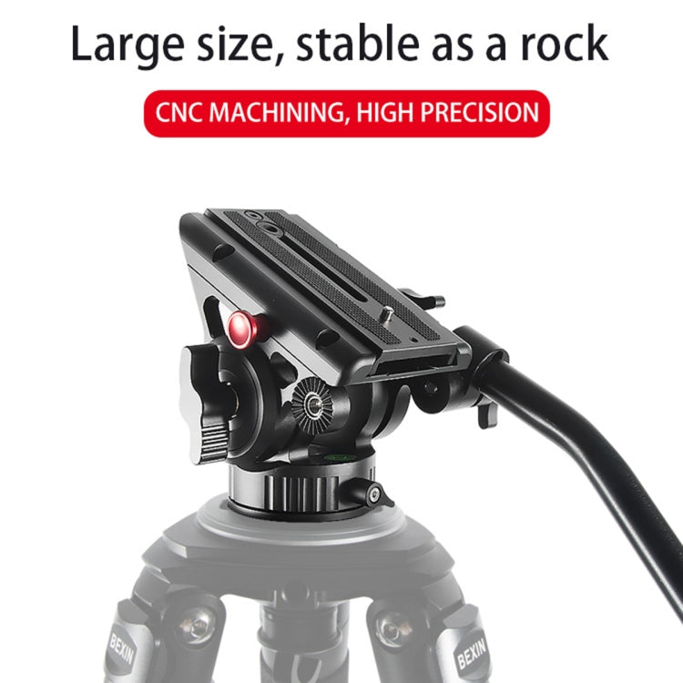 BEXIN VH-105 360 Degree Panorama Heavy Duty Tripod Fluid Drag Head (Black)