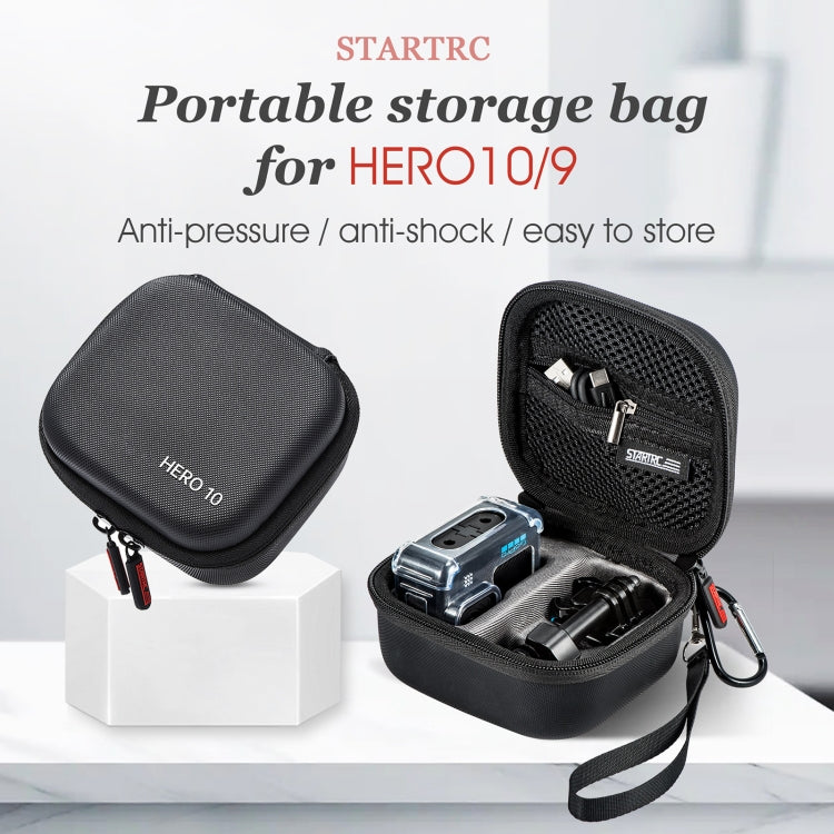 Storage Bag for GoPro HERO10 Black with Diamond Texture PU Leather (Black)