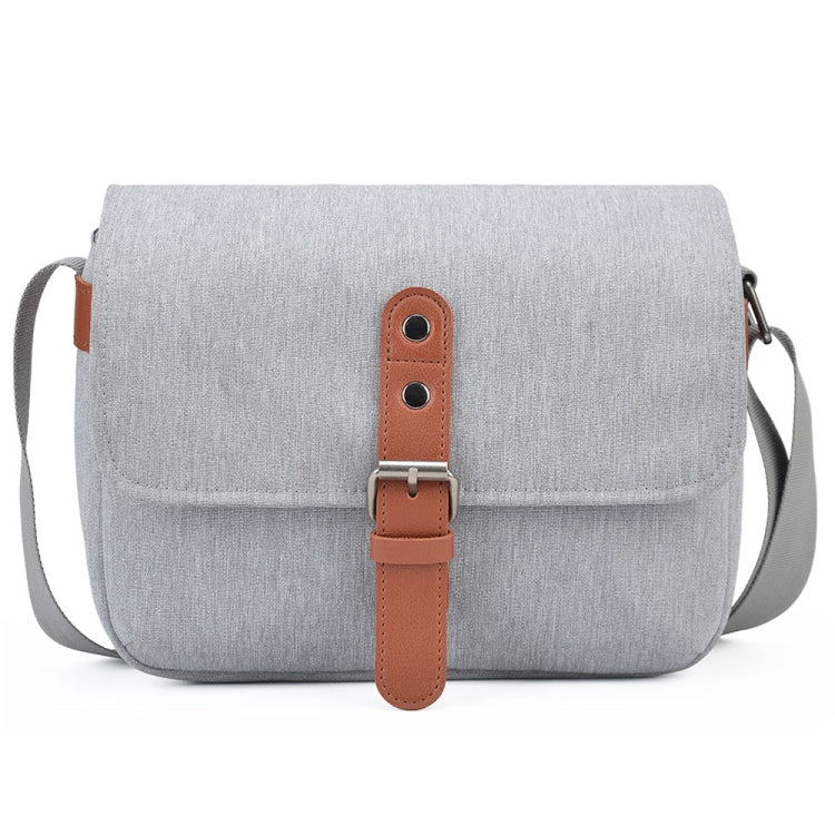 CADeN D26 SLR Camera Waterproof Sling Shoulder Bag (Grey, 23 x 10 x 18cm)