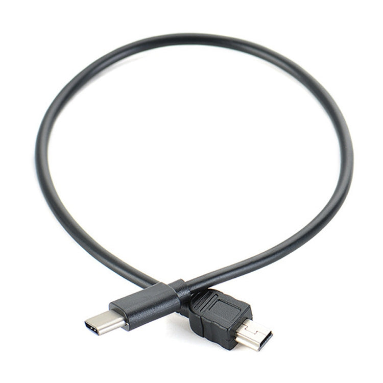 5 Piece 30cm Type-C to Mini 5 Pin USB OTG Data Cable for Canon Cameras