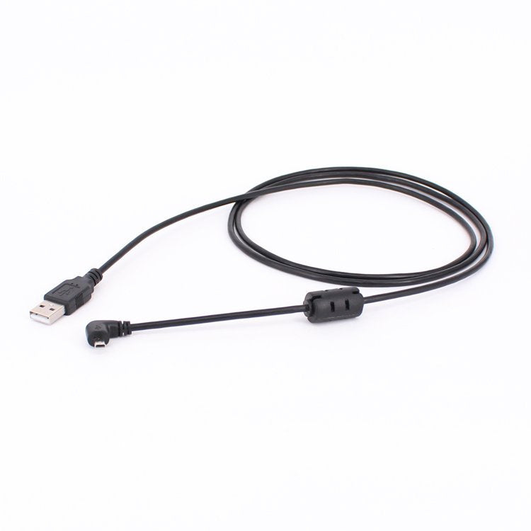 5-Piece 1.5m Elbow Mini 8 Pin USB to USB 2.0 Data Charging Cable for Nikon (Black)