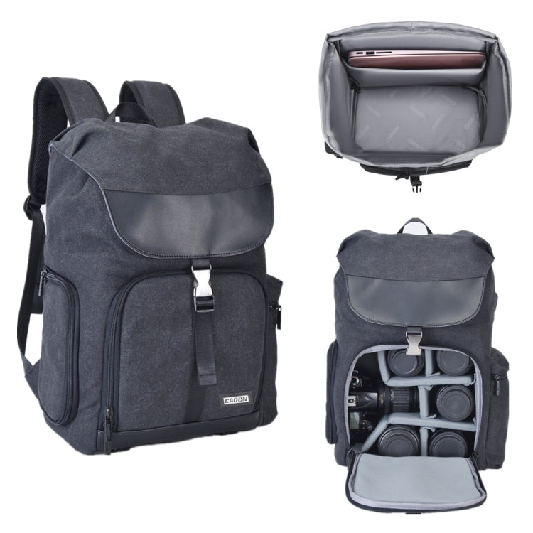 CADeN M8 Large Capacity Photography Backpack Shoulder Bag with Side Open Design