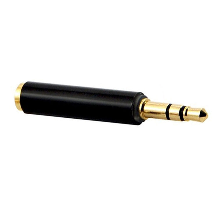 5 Pack 3.5mm Microphone Adapter with 4 Pole Female to 3 Pole Male Audio Connection (Black)
