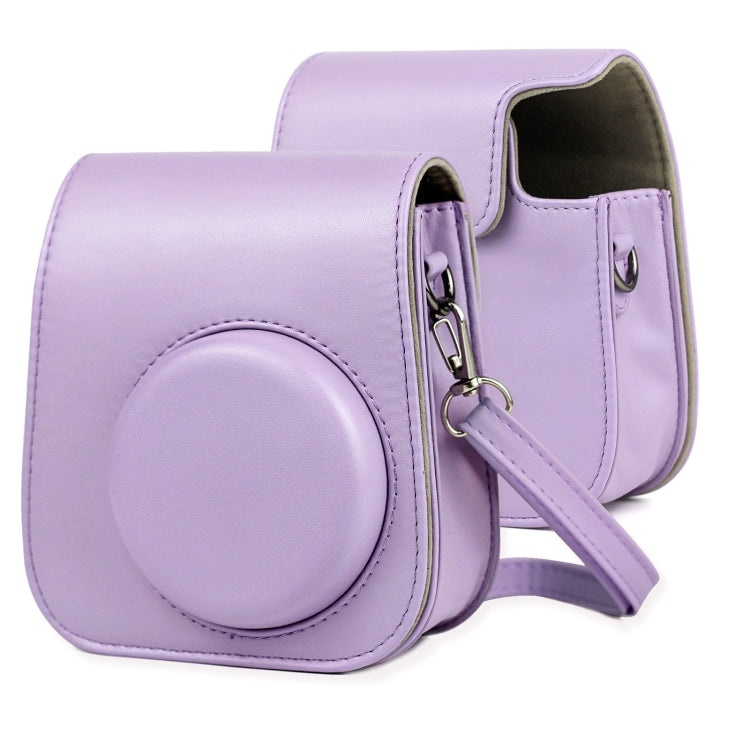 Purple Leather Camera Bag for FUJIFILM Instax mini 11