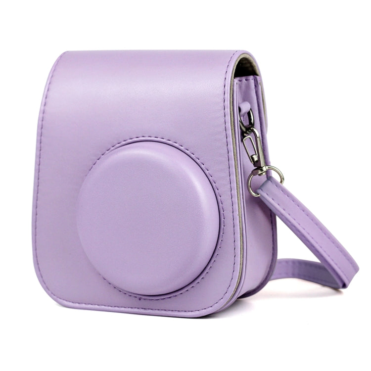 Purple Leather Camera Bag for FUJIFILM Instax mini 11