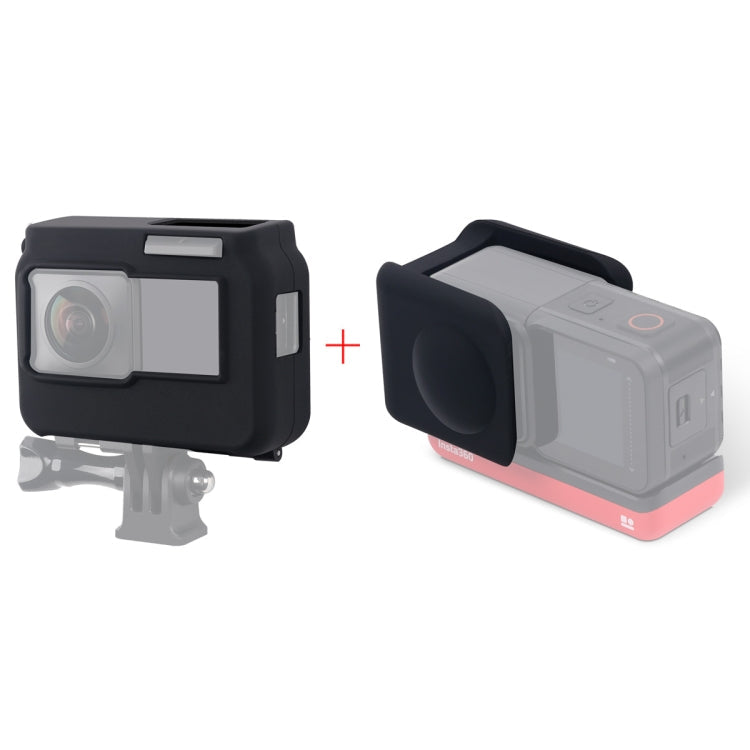 Insta360 One R Panoramic Camera Silicone Protective Case with Lens Cap (Black)