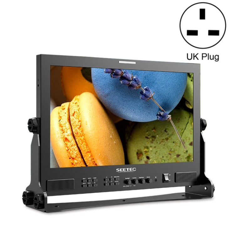 SEETEC ATEM173S 17.3 inch 3G-SDI HDMI Full HD 1920x1080 Multi-camera Broadcast Monitor(UK Plug)