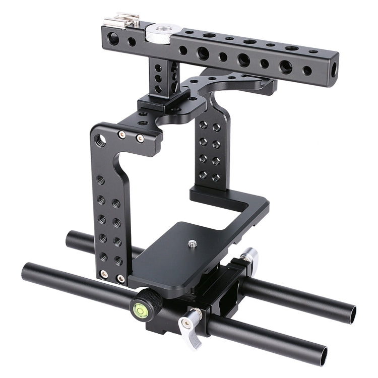 YELANGU YLG0906A Camera Video Cage Handle Stabilizer for Panasonic Lumix DMC-GH5 - Black