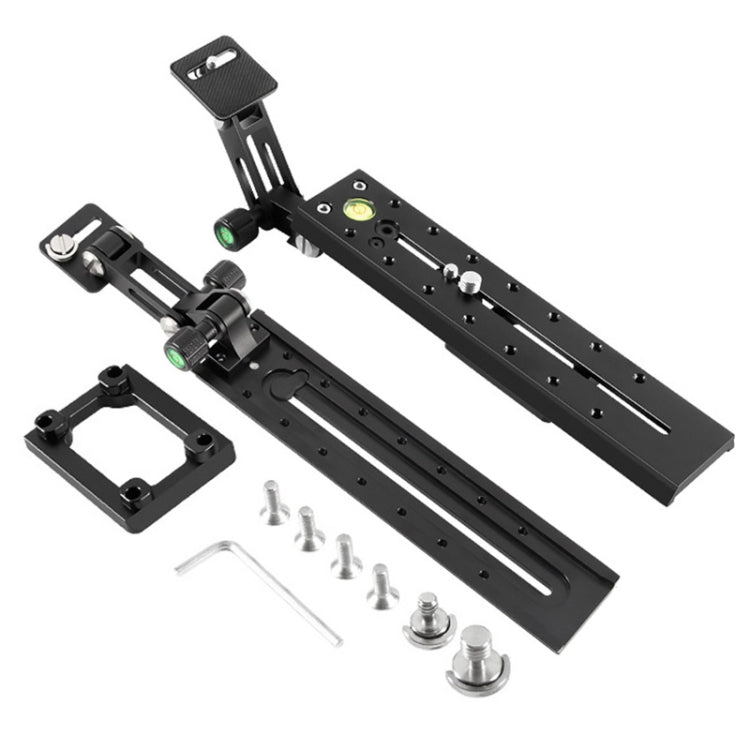 Aluminum Alloy Extended Quick Release Plate for Manfrotto / Sachtler (Black)