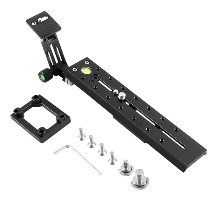 Aluminum Alloy Extended Quick Release Plate for Manfrotto / Sachtler (Black)