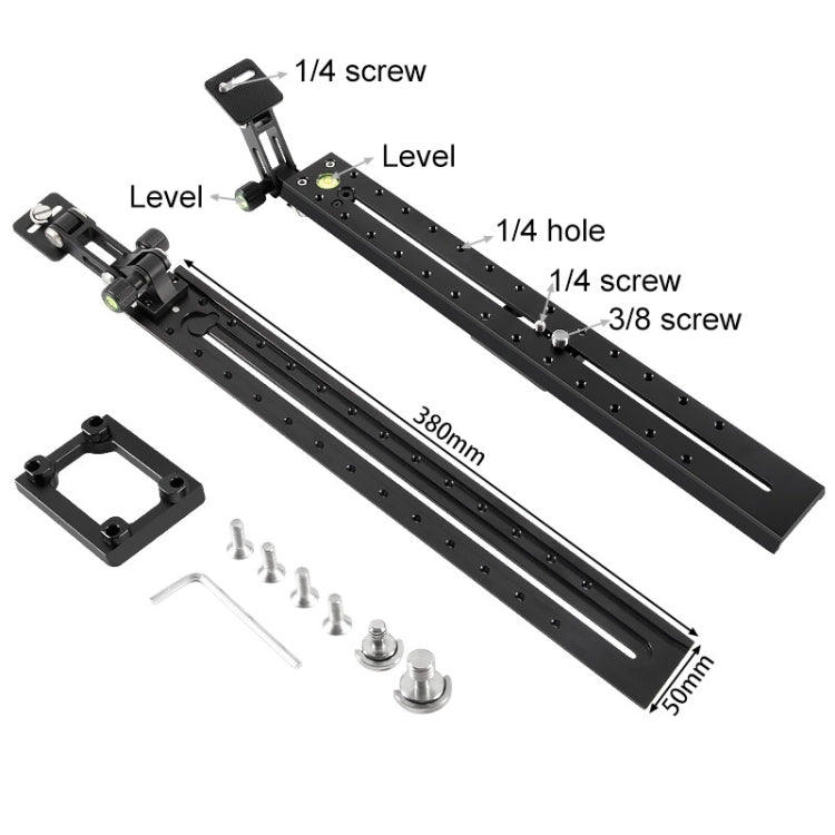 Aluminum Alloy Extended Quick Release Plate for Sachtler and Manfrotto Tripod Heads