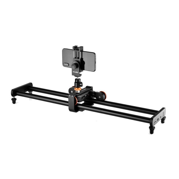 60cm Slide Rail Track + 3-Wheel Video Dolly with Phone Clamp & Ballhead