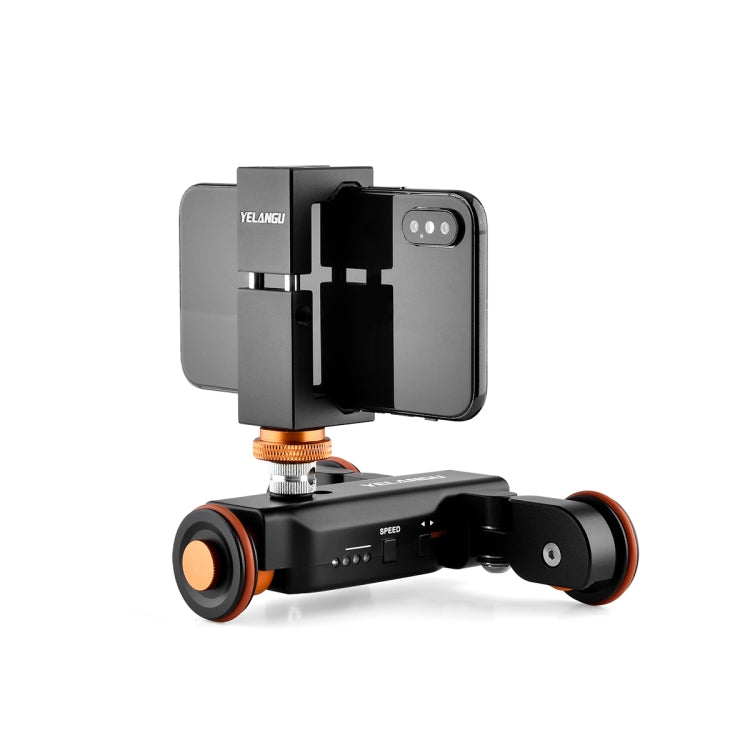 YELANGU L4X Camera Wheel Dolly with PC141 Phone Clamp and Remote Control - 3kg Load Capacity