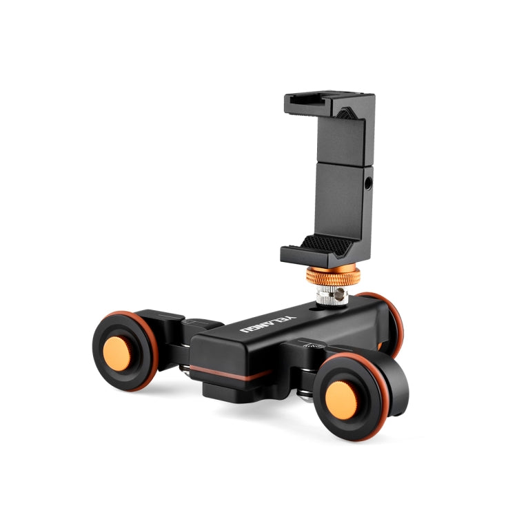 YELANGU L4X Camera Wheel Dolly with PC141 Phone Clamp and Remote Control - 3kg Load Capacity
