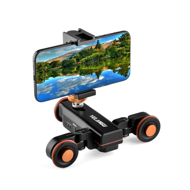 YELANGU L4X Camera Wheel Dolly with PC142 Phone Clamp and Remote - 3kg Load