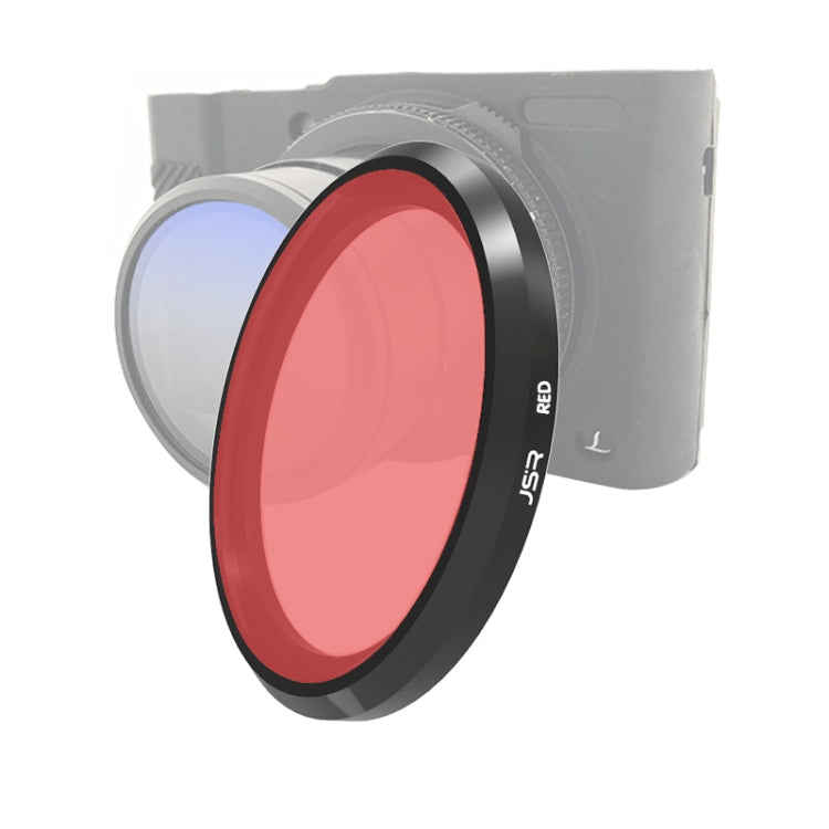 JSR Red Colored Lens Filter for Panasonic LUMIX LX10