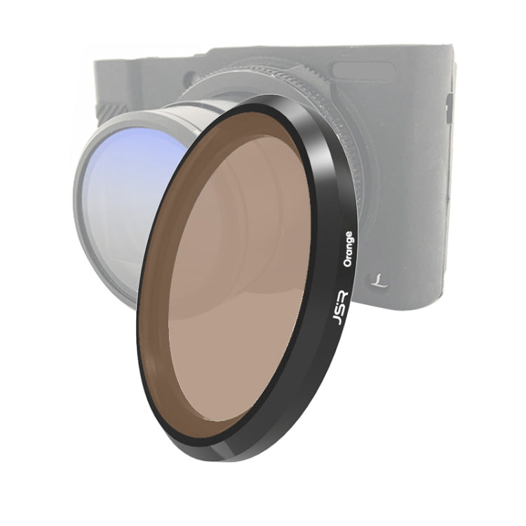 JSR Colored Lens Filter for Panasonic LUMIX LX10 in Brown Color