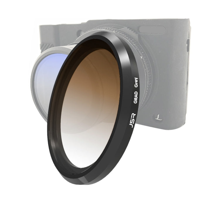 JSR Gradient Colored Lens Filter for Panasonic LUMIX LX10 (Gradient Smoke)