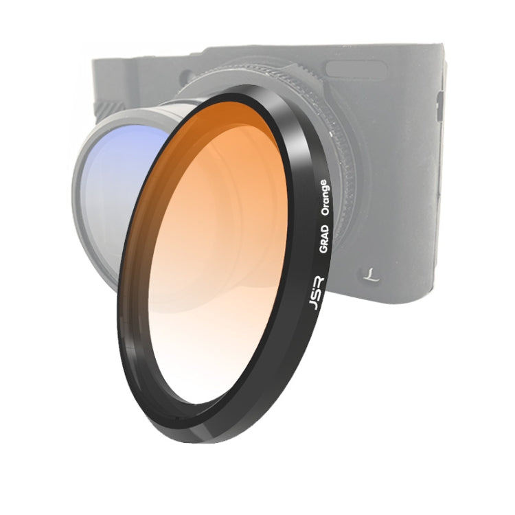 JSR Gradient Colored Lens Filter for Panasonic LUMIX LX10 (Gradient Orange) - Professional-grade Gradient Lens Filter for Panasonic LUMIX LX10 (Gradient Orange)