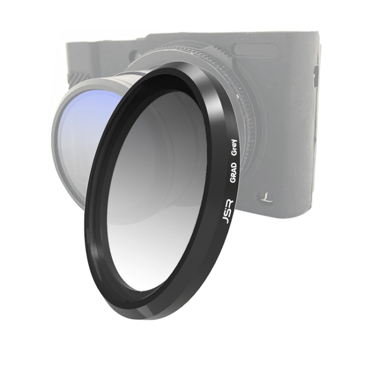 JSR Gradient Colored Lens Filter for Panasonic LUMIX LX10(Gradient Grey) - Enhance Landscape and Skin Texture