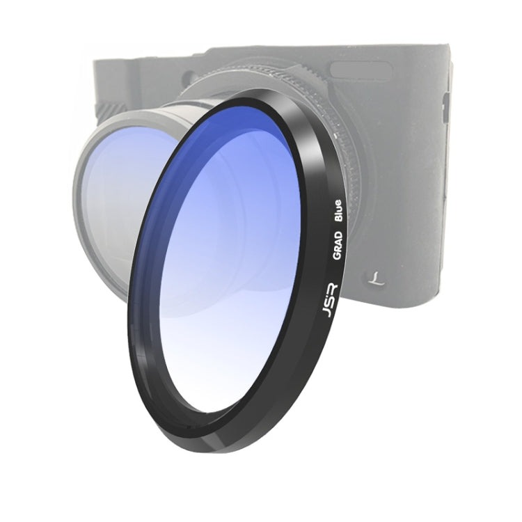 JSR Gradient Colored Lens Filter for Panasonic LUMIX LX10 (Gradient Blue) - Enhance Your Photography with Vibrant Colors