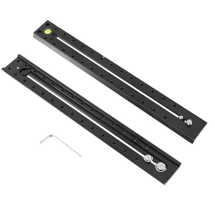 BEXIN B380-50 380mm Length Aluminum Alloy Extended Quick Release Plate (Black) for Manfrotto / Sachtler