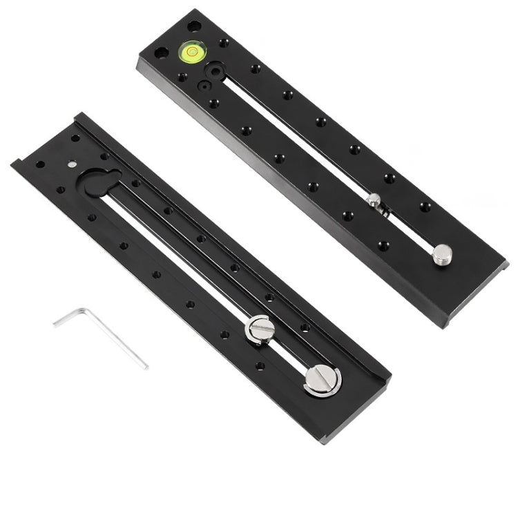 Aluminum Alloy Extended Quick Release Plate for Manfrotto / Sachtler (Black) - BEXIN B220-50 220mm Length