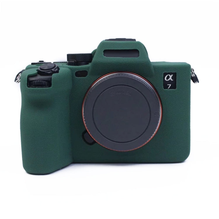 Green Soft Silicone Protective Case for Sony A7 IV Camera