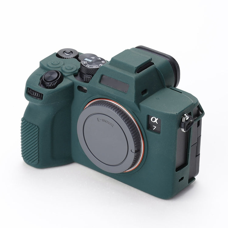 Green Soft Silicone Protective Case for Sony A7 IV Camera