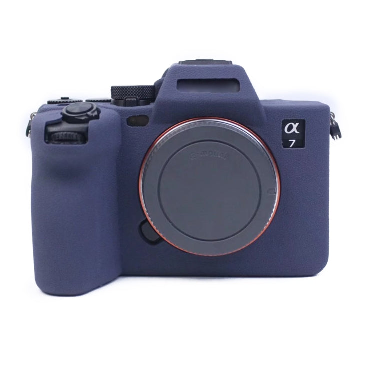 Blue Soft Silicone Protective Case for Sony A7 IV