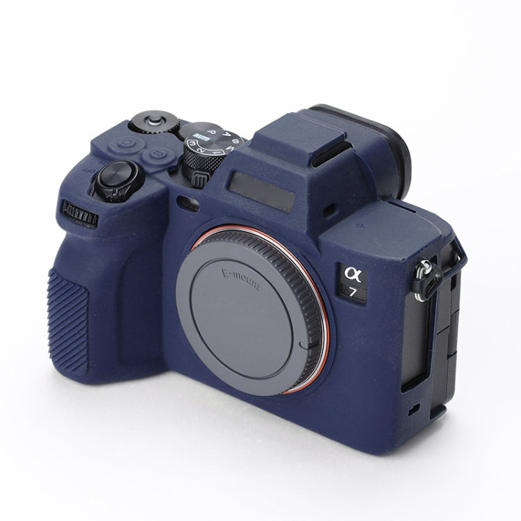 Blue Soft Silicone Protective Case for Sony A7 IV