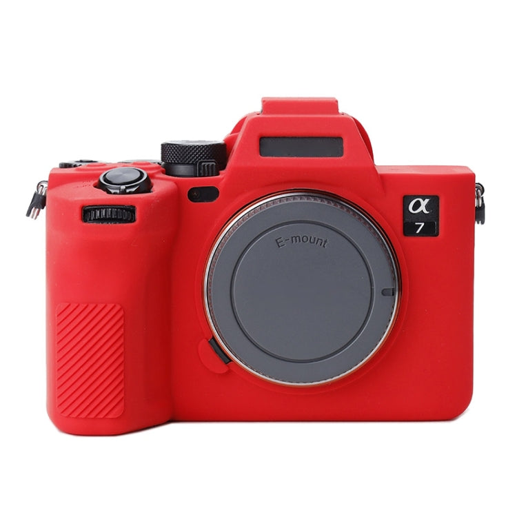 Red Soft Silicone Protective Case for Sony A7 IV