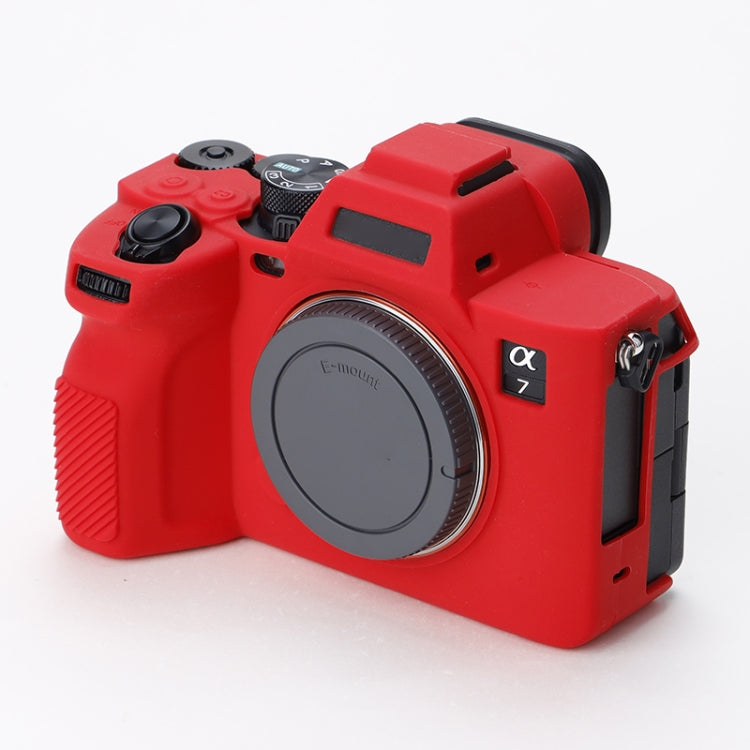 Red Soft Silicone Protective Case for Sony A7 IV