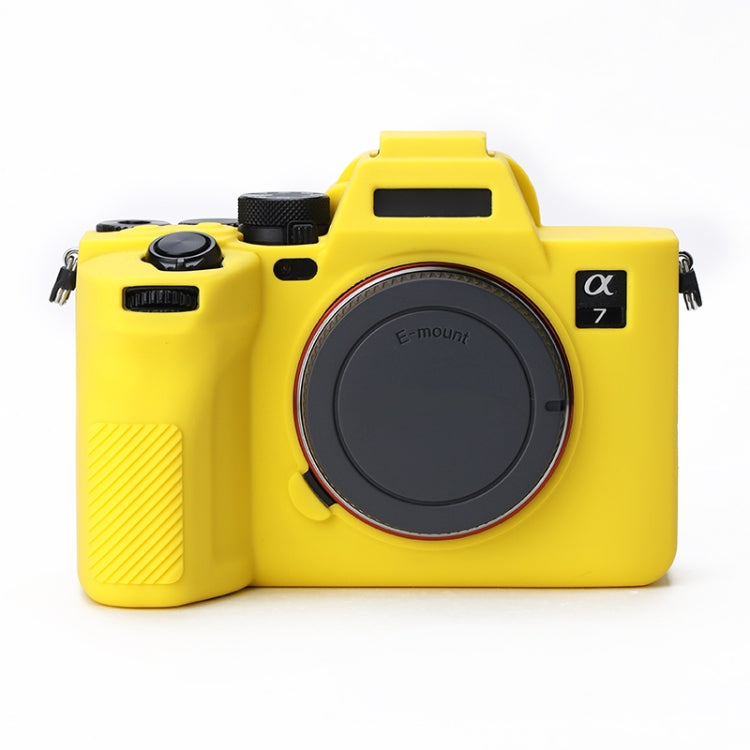 Yellow Soft Silicone Protective Case for Sony A7 IV Camera