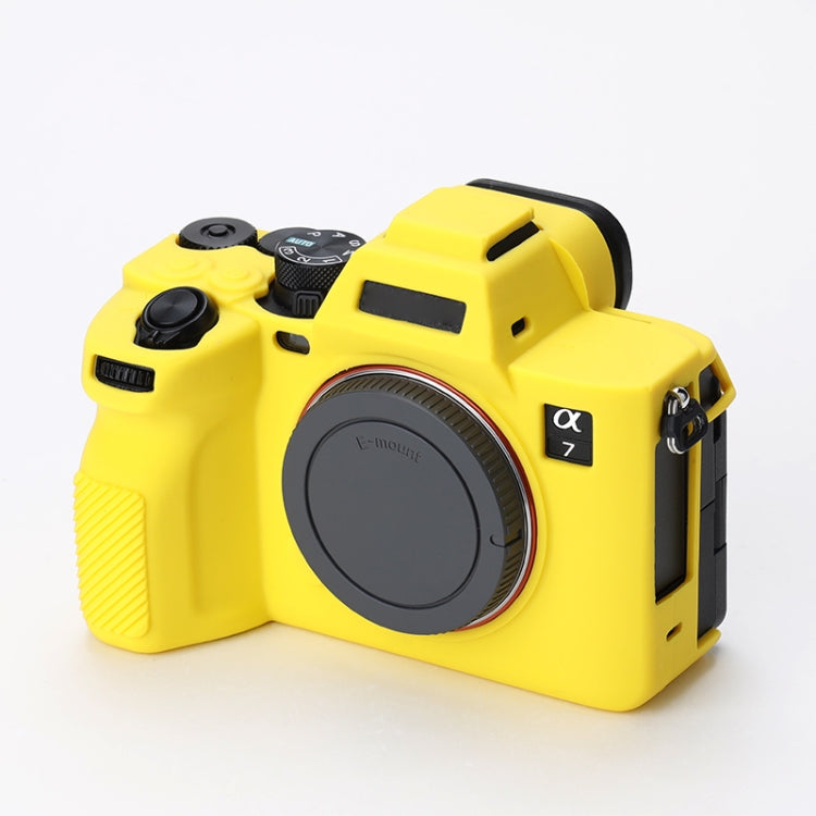 Yellow Soft Silicone Protective Case for Sony A7 IV Camera