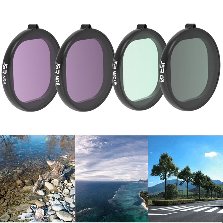 JSR Round Housing 4-in-1 Lens Filter for GoPro HERO8 Black