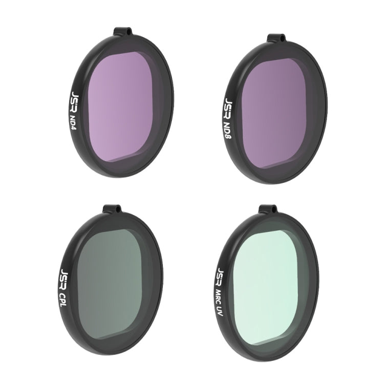 JSR Round Housing 4-in-1 Lens Filter for GoPro HERO8 Black