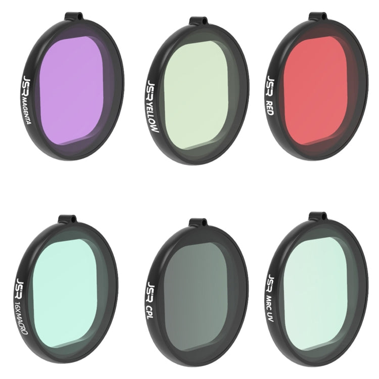 6 in 1 Lens Filter for GoPro HERO8 Black - Diving and Scenic Filters
