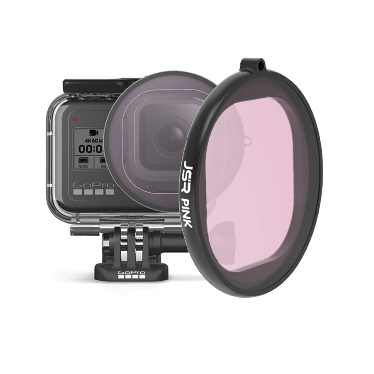 JSR Round Housing Diving Color Lens Filter for GoPro HERO8 Black with UV Protection and Multiple Color Options