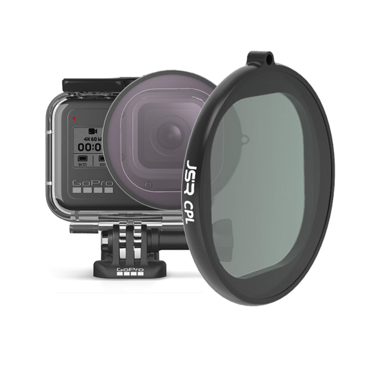 JSR Round Housing CPL Lens Filter for GoPro HERO8 Black - Enhance Your GoPro Footage