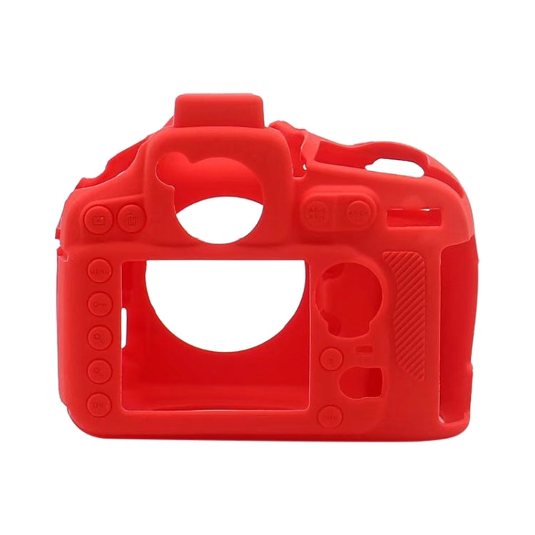 Red Soft Silicone Protective Case for Nikon D810 Camera